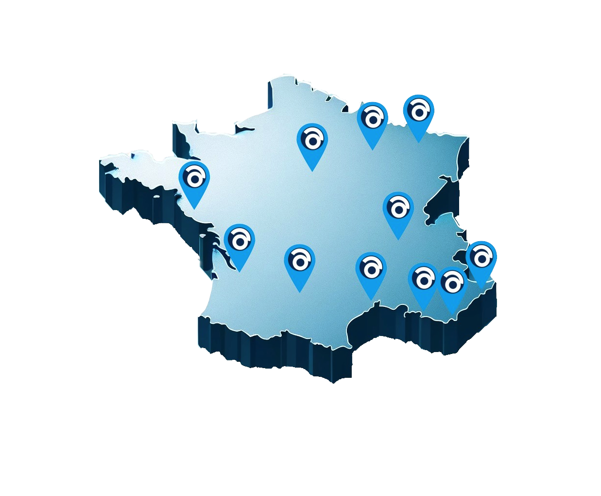 carte de France où nous trouver
