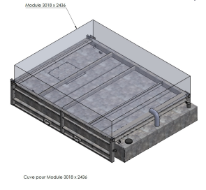 Un plan de cuve à effluents de 4,4m³