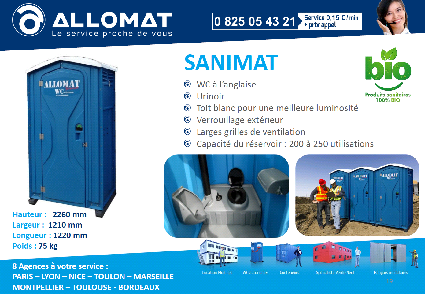 Sanimat : le WC autonome compact pour vos chantiers
